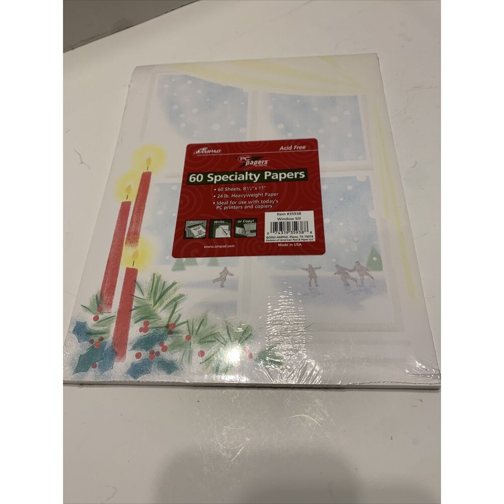 Ampad Pack Of 60 Specialty Papers Window Sill. NEW - Item #35938